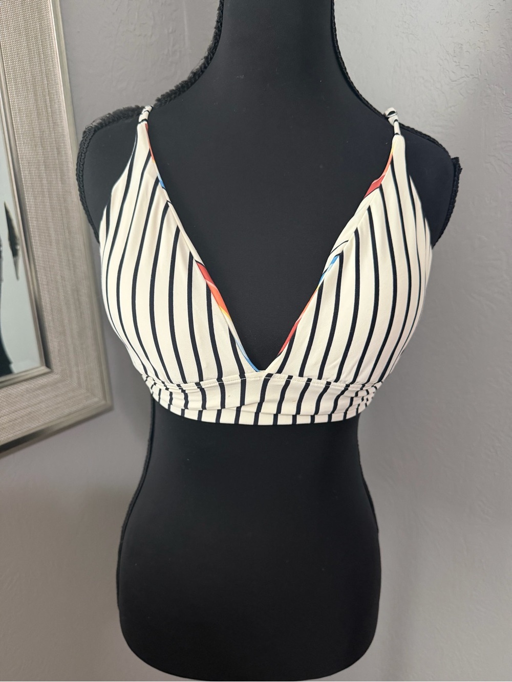 Billabong Hidden Sun Reversible Swim Bikini Top Surf Boho Size Small - Picture 7 of 7